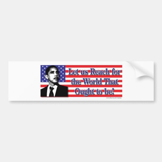 Barack Obama Bumpersticker (Voorkant)