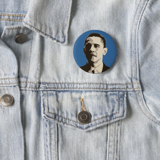 Barack Obama Campaign Button (In situ)