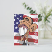 Barack Obama Caricature Carte postale (Debout devant)