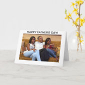 Barack Obama - carte de fête des pères (Fleur jaune)