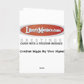 Barack Obama Carte personnalisable (Dos)