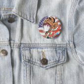 Barack Obama Cartoon Caricature Button (In situ)