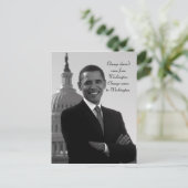 Barack Obama Change Briefkaart (Staand voorkant)