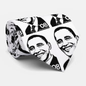 Barack Obama Check Stropdas (Opgerold)