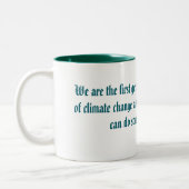 Barack Obama Climate Change Quote Mug (Gauche)
