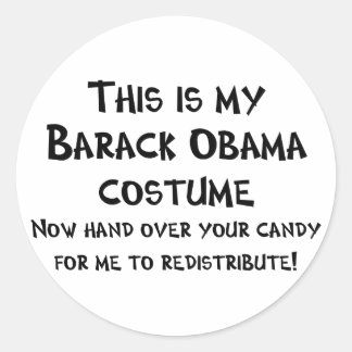Barack Obama Costume Ronde Sticker