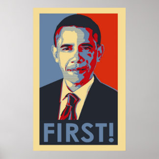 Barack Obama D'ABORD ! Affiche