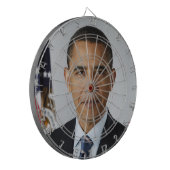Barack Obama Dartboard Dartbord (Voorkant Links)