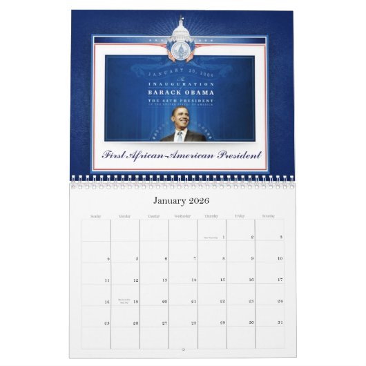 Barack Obama - de heer President Kalender (Jan 2026)