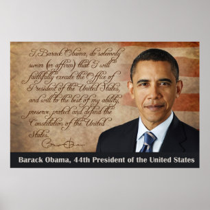 Barack Obama, eed of Kantoor Poster