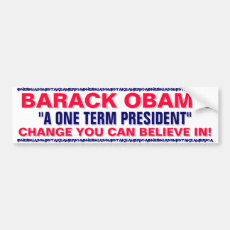 BARACK OBAMA - EEN EEN-AMITTERM PRESIDENT BUMPERSTICKER
