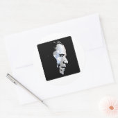 Barack Obama Face Ronde Sticker (Envelop)