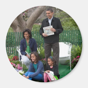 Barack Obama & Family Magneet