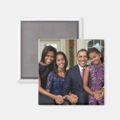 Barack Obama & Family Magneet (Voorkant / Achterkant)