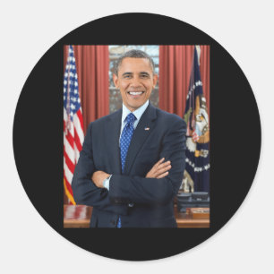 Barack Obama Foto 44ste President Potus Patriottis Ronde Sticker
