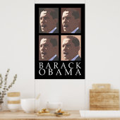 Barack Obama Four Portret Poster (Keuken)