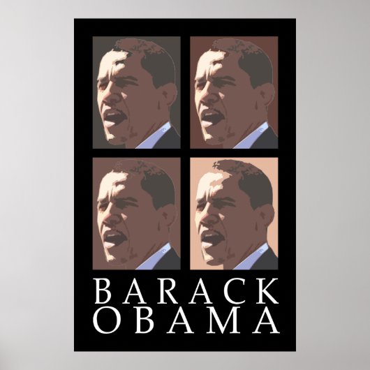 Barack Obama Four Portret Poster (Voorkant)