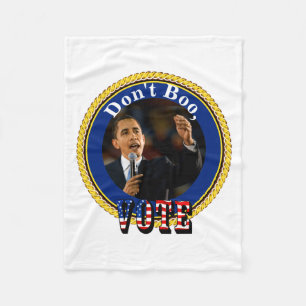 Barack Obama Geen Boe Stem Fleece Deken
