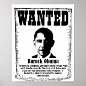 Barack Obama Gezocht Poster (Voorkant)