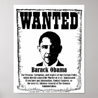 Barack Obama Gezocht Poster