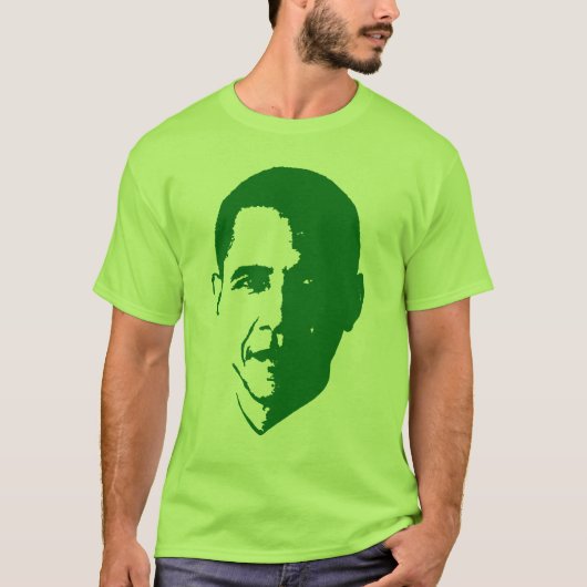 Barack Obama Green T-Shirt (Voorkant)