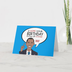 Barack Obama Greeting - Happy Birthday Kaart