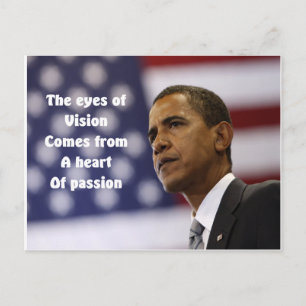 Barack Obama hart van passie Briefkaart