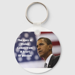 Barack Obama hart van passie Sleutelhanger