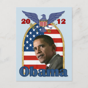 Barack Obama herkozen voor 2012 Briefkaart