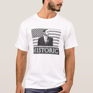 Barack Obama "Historic" T-shirt (wit)