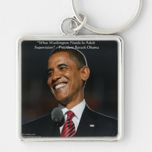 Barack Obama & Humor Quote Cadeaus & Kaarten Sleutelhanger