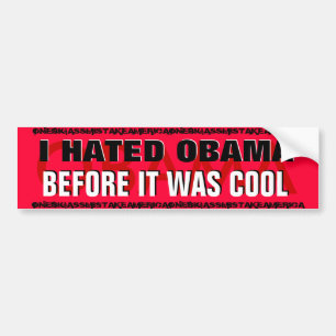 BARACK OBAMA, IK HEB OBAMA GEHATEN VOORDAT HET COO BUMPERSTICKER