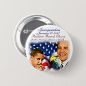 Barack Obama Inauguration2013_Button Ronde Button 5,7 Cm (Voorkant /achterkant)