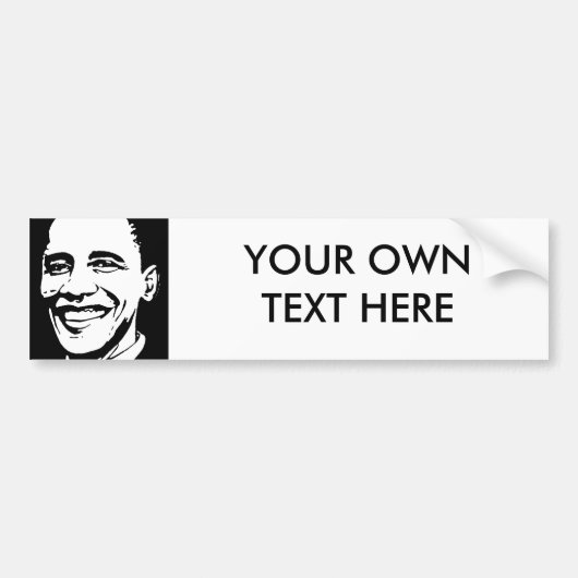 BARACK OBAMA INK ART BUMPERSTICKER (Voorkant)
