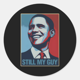 barack obama is nog steeds mijn vriend ronde sticker