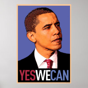 Barack Obama - Ja, we kunnen poster