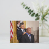 Barack Obama & John Lewis Briefkaart (Staand voorkant)