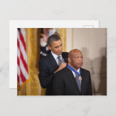 Barack Obama & John Lewis Briefkaart (Voorkant / Achterkant)