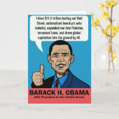Barack Obama  Kaart (Gele Bloem)