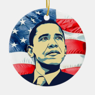Barack Obama Keramisch Ornament