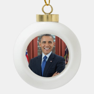 Barack Obama Keramische Bal Ornament