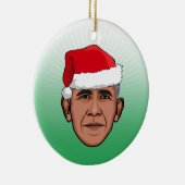 BARACK OBAMA-Kerstmis Keramisch Ornament (Rechts)