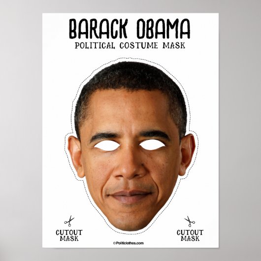 Barack Obama kostuummasker Poster (Voorkant)