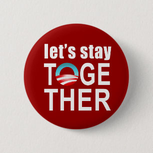 Barack Obama - Laten we samen Button blijven