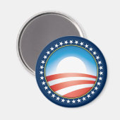 Barack Obama Magnet Magneet (Voorkant / Achterkant)