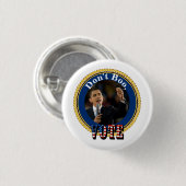 Barack Obama...Niet Boo, STEMMING Ronde Button 3,2 Cm (Voorkant /achterkant)