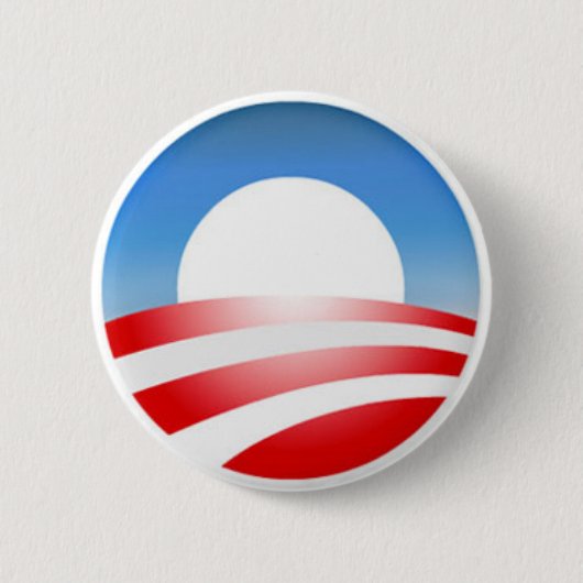 Barack Obama "O"-Button Ronde Button 5,7 Cm (Voorkant)