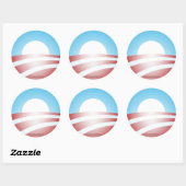 Barack Obama "O" Sticker (Vel)