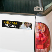 BARACK OBAMA - OBAMA SUCKS BUMPERSTICKER (Op Truck)