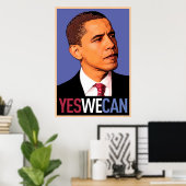 Barack Obama - Oui nous pouvons poster (Bureau à domicile)